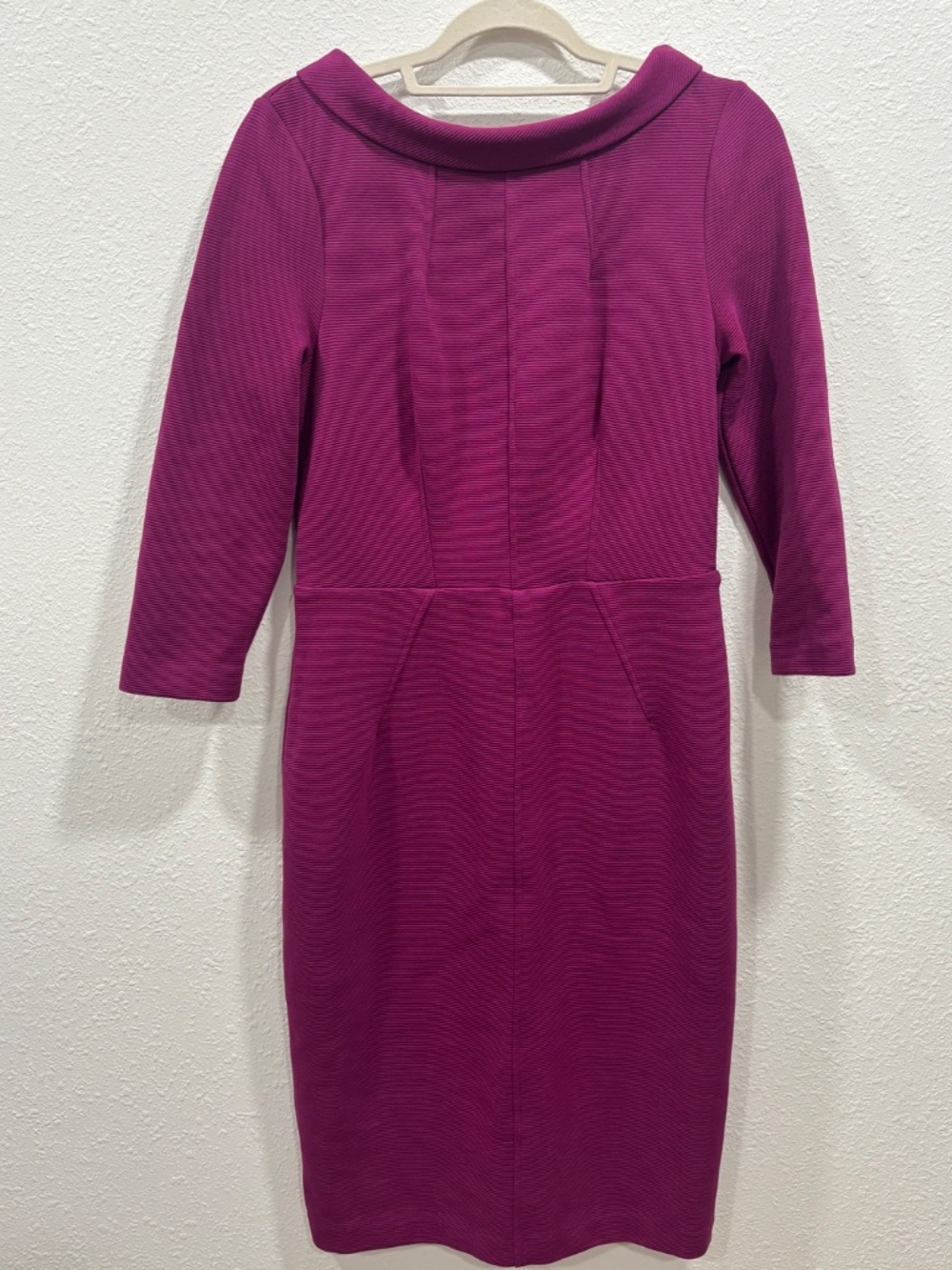 Boden Magenta Sheath Dress Size 10 - Picture 2 of 6